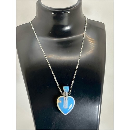 Opalite heart perfume bottle - heart,