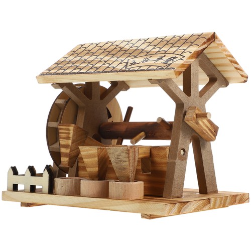 Ancient wooden water wheel - wooden,
