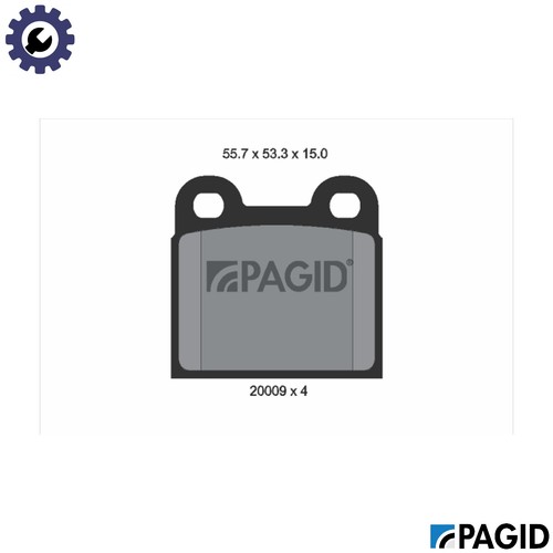Brake pad set disc - pad,