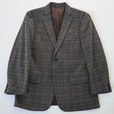 Adolfo 38S Brown Plaid