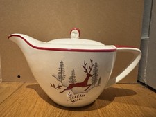 Vintage Crown Devon Stockholm Teapot , "Leaping Deer" pattern