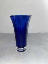Blenko Colbalt Blue Glass Vase