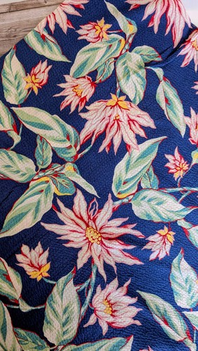 Tropical cotton seersucker - tropical,