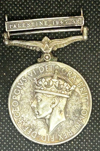 British india palestine medal - india,