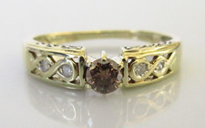 Gold Diamond Ring - 9ct Yellow