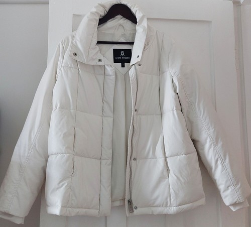 Steve madden white puffer - steve,