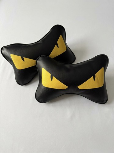 Yellow fendi designer car neck - fendi,