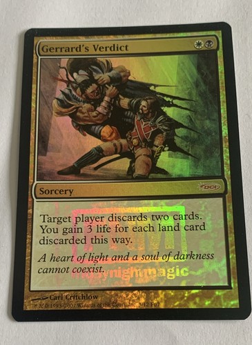Mtg gerrard verdict foil - mtg,