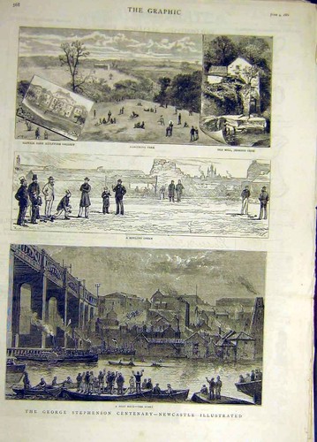 Old antique print 1881 - antique,