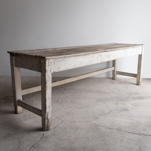 Large antique painted pine - painted,
