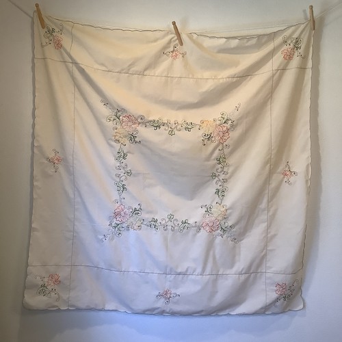 Vintage tablecloth lightweight - vintage,