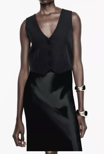 Bnwot zara satin - zara, waistcoat