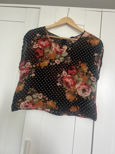 Topshop black floral rose - topshop,