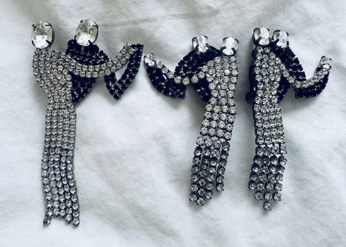 Tango dancers brooch clip - dancers,