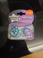 Tommee Tippee Night Time Orthodontic Glow In The Dark Dummies 6-18 Months