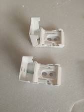 Roman Roller Blind Installation Set 2 White Curtain Track Mount Brackets Window