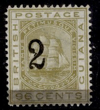 BRITISH GUIANA QV SG150, 2 on