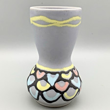 MCM Vase Dumler Breiden 1358 pastel colours approx 14.5cm tall