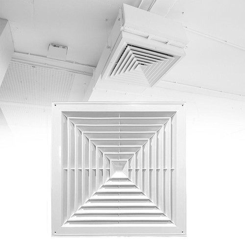 Plastic air vent grille - grille, white