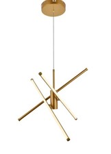 INCREDIBLE! Gold LED Modern Light Fixture Large Chandelier Dining Room 43-44”