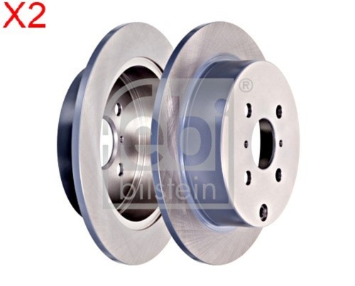 Febi x2pcs rear - brake, disc