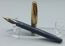 Vintage 1960's Sheaffer Imperial VIII Fountain Pen Grey RG Cap GP Trim VGC GWO