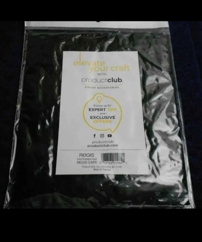 Regis vinyl shampoo cape - shampoo, salon