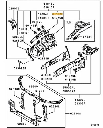 Front length reinforcement - front,