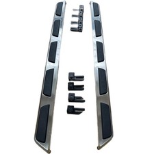 STAINLESS STEEL SIDE STEPS FITS AUDI Q5 RUNNING BOARDS 2017 ON OE STYLE NO NUTS