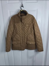 Joules Calverly Quilted Padded Jacket Woman's Size16 Camel Colour.