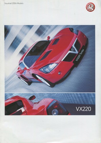 Car brochure vauxhall vx220 - car, brochure: