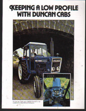 DUNCAN Low Profile Cabs for Ford 4600, 6600 and 7600 Tractors Brochure Leaflet