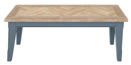 Blue parquet oak bookcase - &,