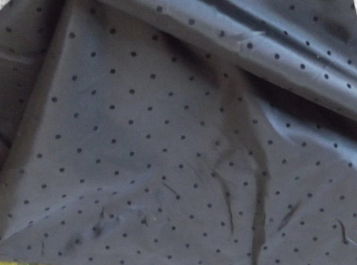 Black velvet spot taffeta - black,