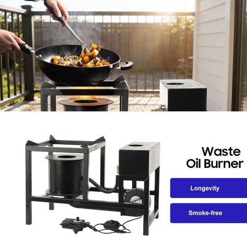 Waste oil burner stove - waste,
