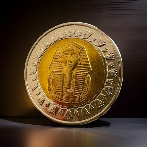 Royal coin king tut - tut, golden