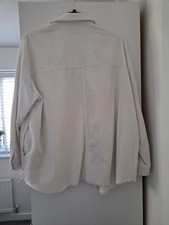 zara corduroy jacket cream XL