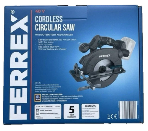 Ferrex 40v 190mm brushless - 40v,