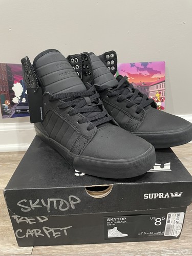 Supra skytop red - skytop, carpet