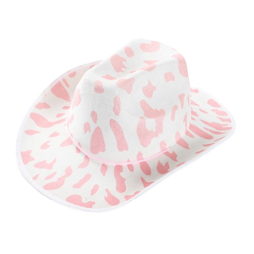 Adult pink cow print cowboy - cow,
