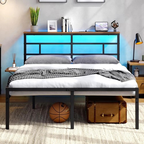 Double metal bed - double,