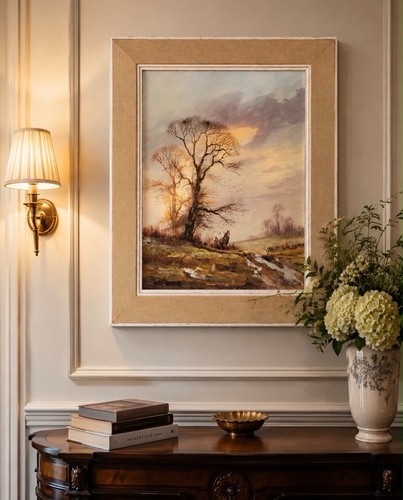 Vintage oil painting - vintage,