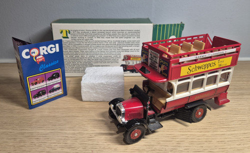 Corgi thornycroft type bus - thornycroft, 'j'