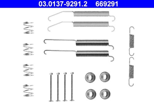 Brake shoes accessory kit - brake, ate