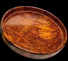 Mid‑Century Burr Elm Tray