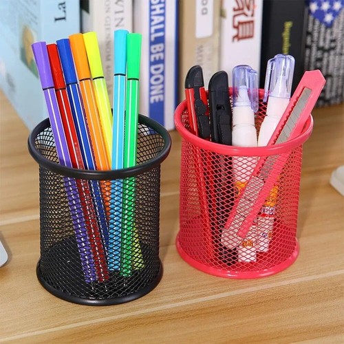 Mesh pen pot pencil - pot, holder