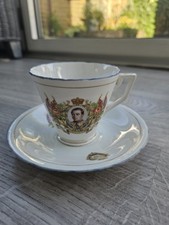 RARE King Edward VIII Coronation 1937 Cup Saucer Abdication Royal Ware Art Deco