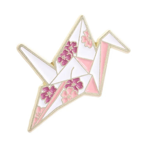 Cherry blossom origami crane - cherry,