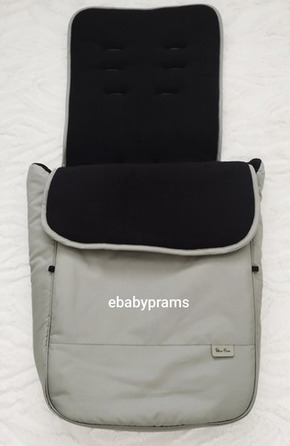 Silver cross footmuff - cross,