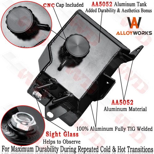Black aluminum coolant - black,